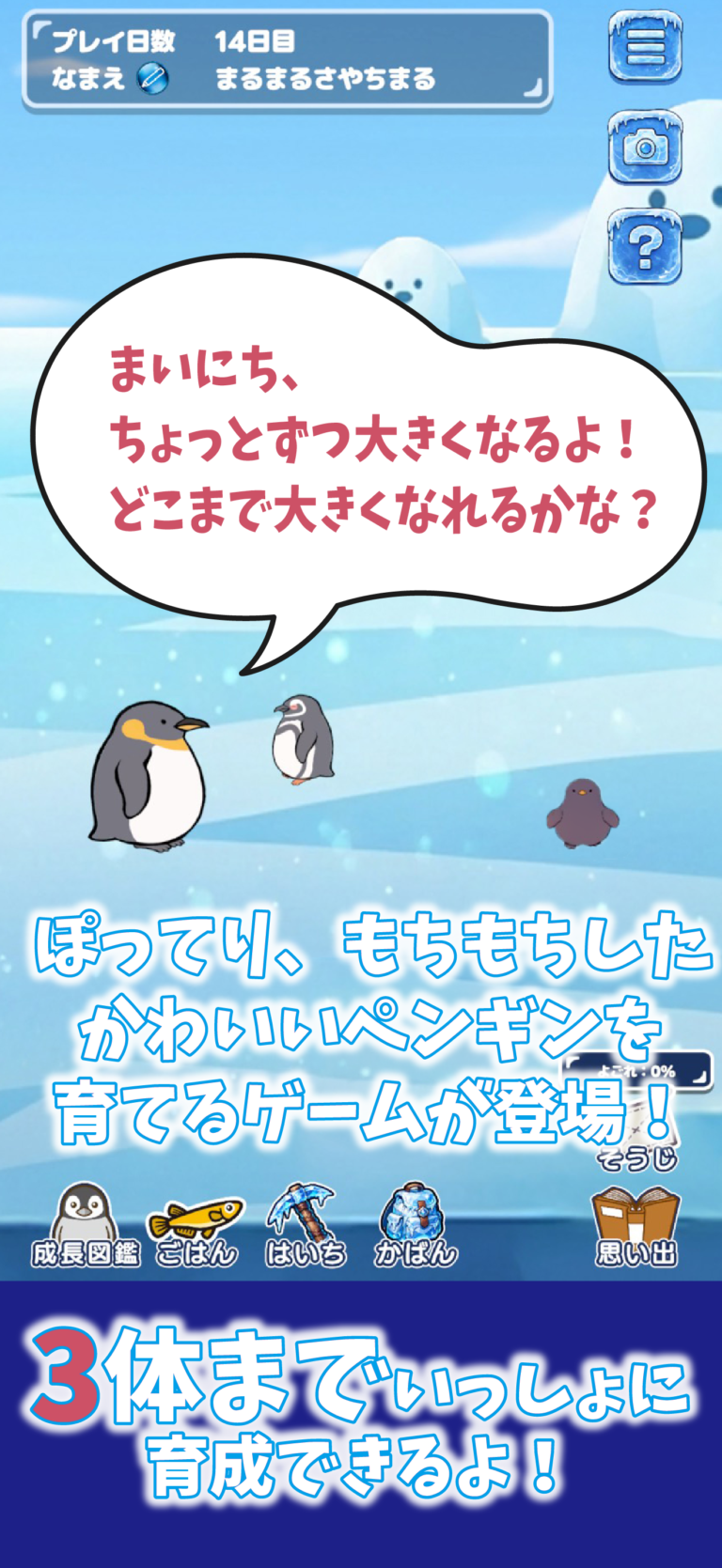 のんびり癒しのどうぶつ村 〜もちもちペンギン放置育成ゲーム〜